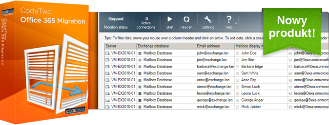 CodeTwo Office 365 Migration - nowy produkt