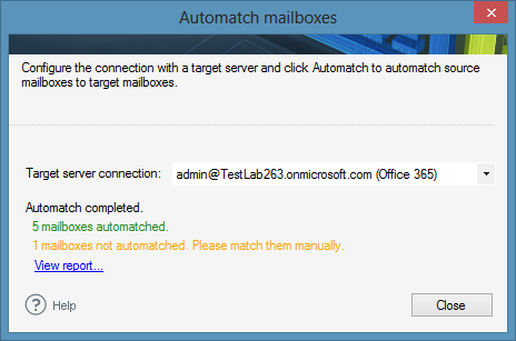 Procedura automatycznego dopasowywania skrzynek pocztowych podczas migracji do Exchange lub Office 365