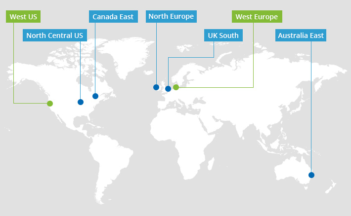 nowe geolokalizacje serwerów Email Signatures for Office 365 - West Europe, West US