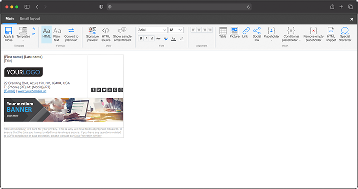 W pełni webowy interfejs wkrótce w CodeTwo Email Signatures for Office 365 Mac