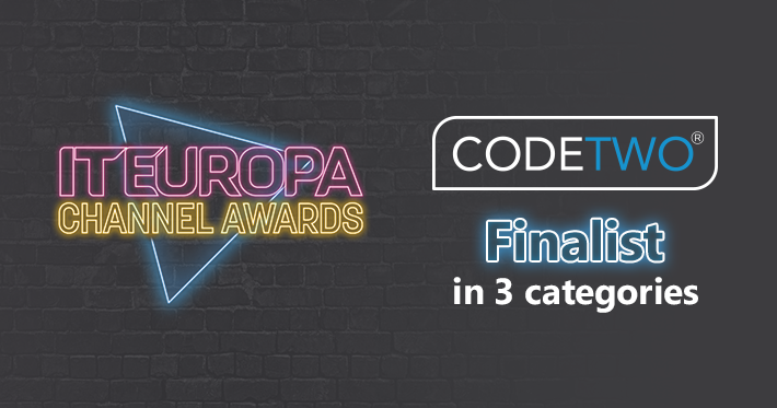 CodeTwo finalistą w 3 kategoriach konkursu IT Europa Channel Awards 2022