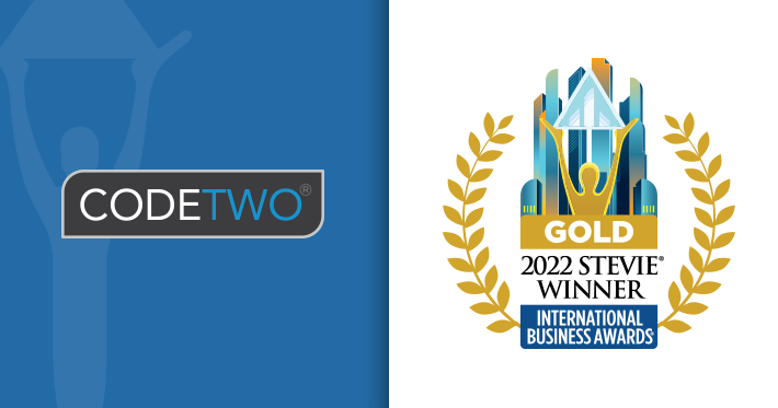 CodeTwo wygrywa międzynarodowe nagrody 2022 Stevie Awards