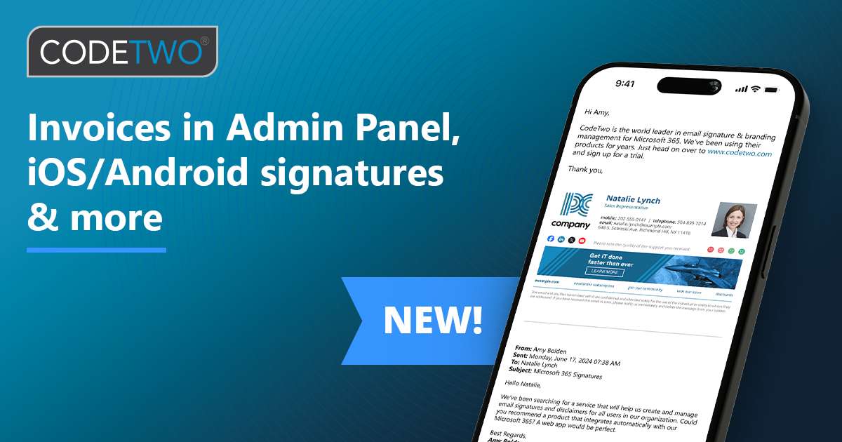 Nowe funkcje: faktury w CodeTwo Admin Panel, globalne wdrożenie podpisów mobilnych (iOS i Android) oraz usprawniony proces onboardingu