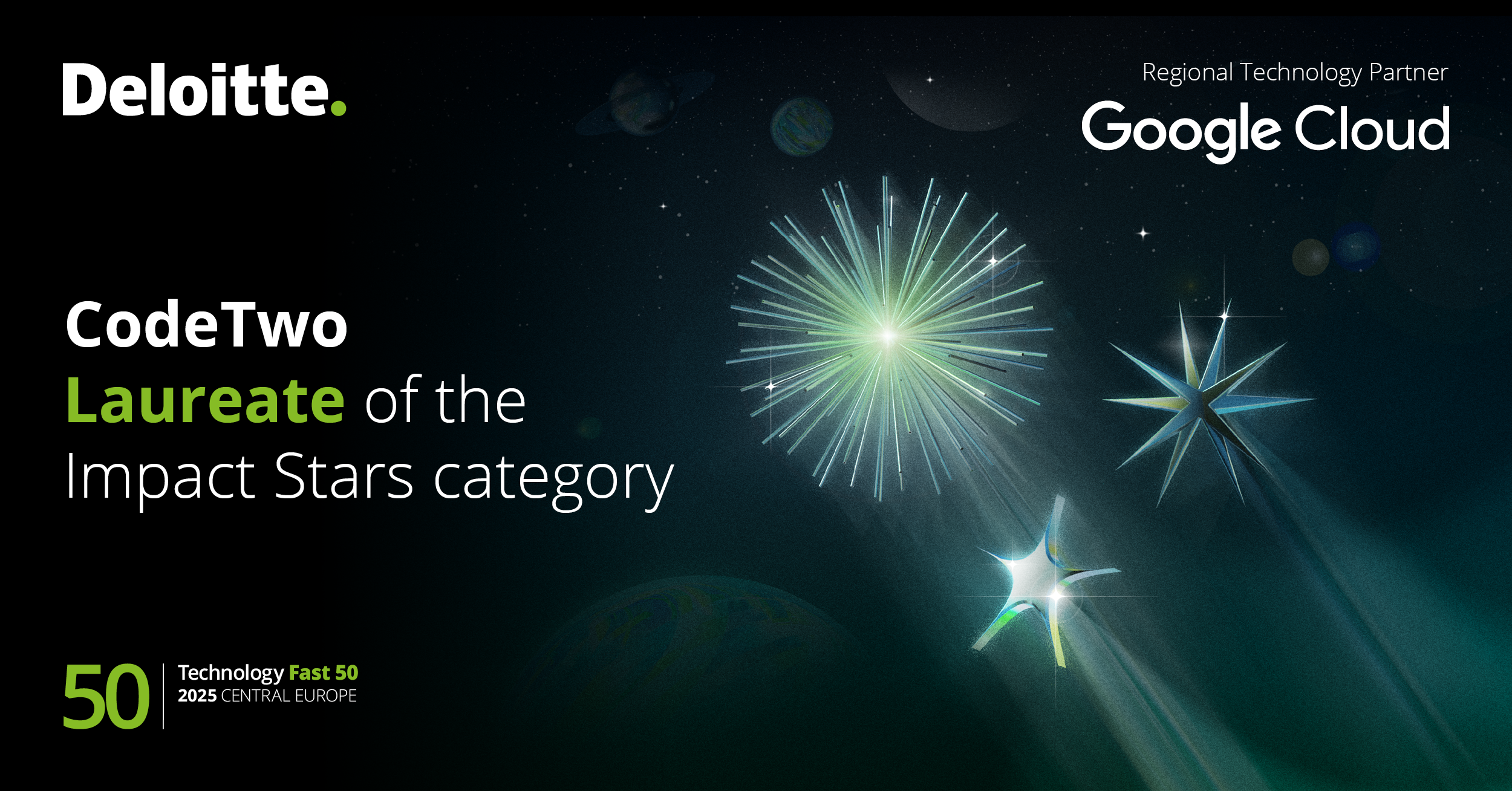 CodeTwo zdobywa nagrodę Impact Stars w rankingu Deloitte Tech Fast 50