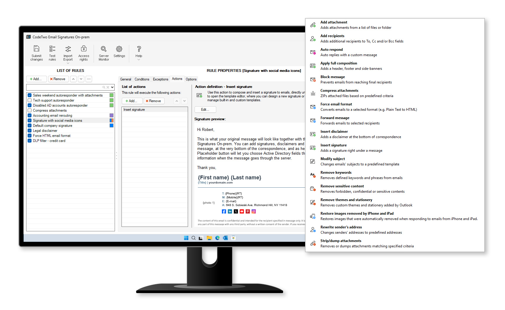 CodeTwo Email Signatures On-prem