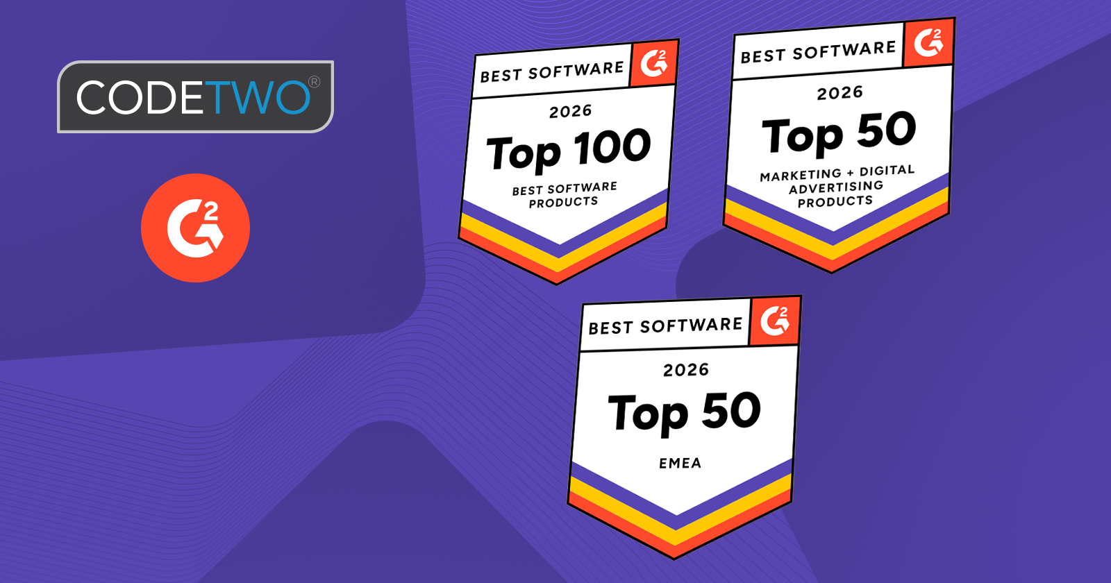 G2’s 2026 Best Software Awards: CodeTwo najlepszym narzędziem do podpisów email