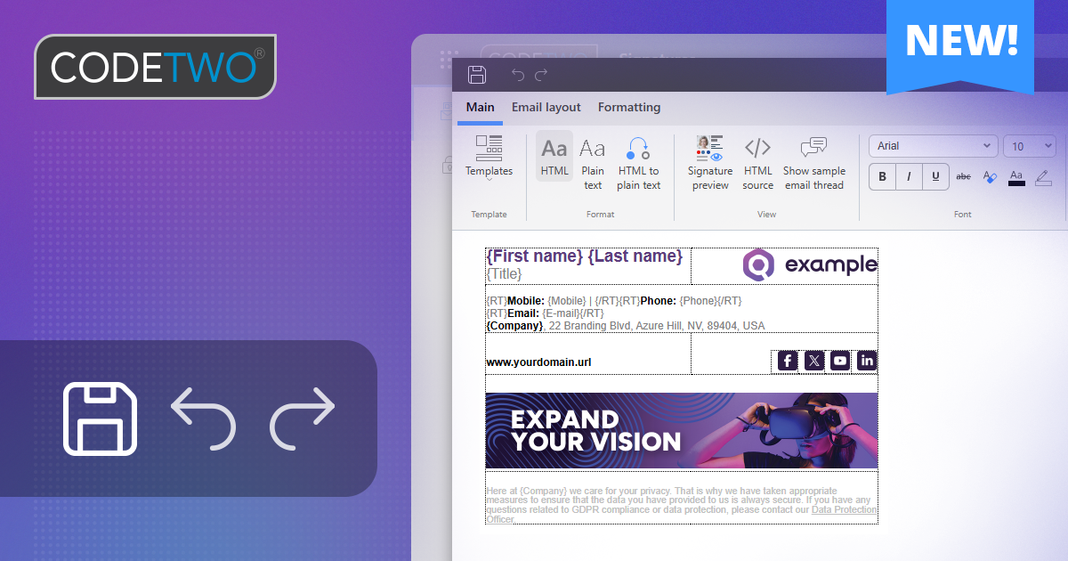 CodeTwo - nowe menu i dalsze usprawnienia