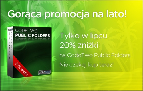 CodeTwo Public Folders - zniżka 20% do końca lipca