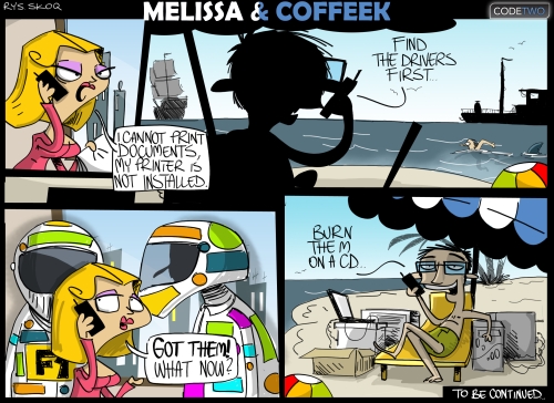 Melissa zostaje sama w pracy…
