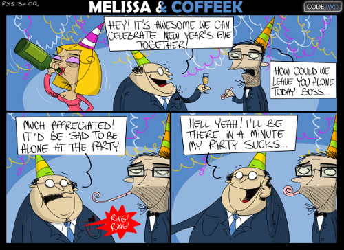 Zobacz jak Melissa & Coffeek powitali Nowy Rok