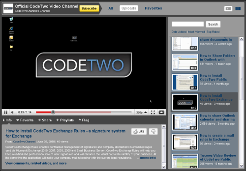 Kanał CodeTwo na YouTube