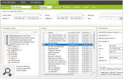 Każda kopia zapasowa może być łatwo przeglądana w celu wyszukania konkretnych elementów lub folderów. Jeśli któryś z elementów został zmodyfikowany między dwoma cyklami tworzenia kopii zapasowych, zostanie on ponownie skopiowany i będzie dostępny jako kolejna wersja danego elementu.