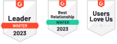 G2 Winter 2023 badges