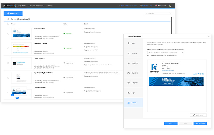 Pełna kontrola nad podpisami email w Office 365