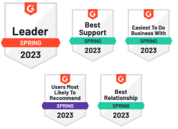 CodeTwo G2 Spring 2023 Leader badges