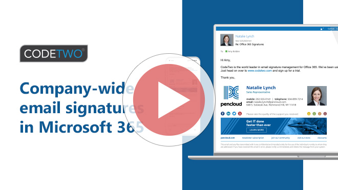 CodeTwo Email Signatures for Office 365 - Jak to działa?