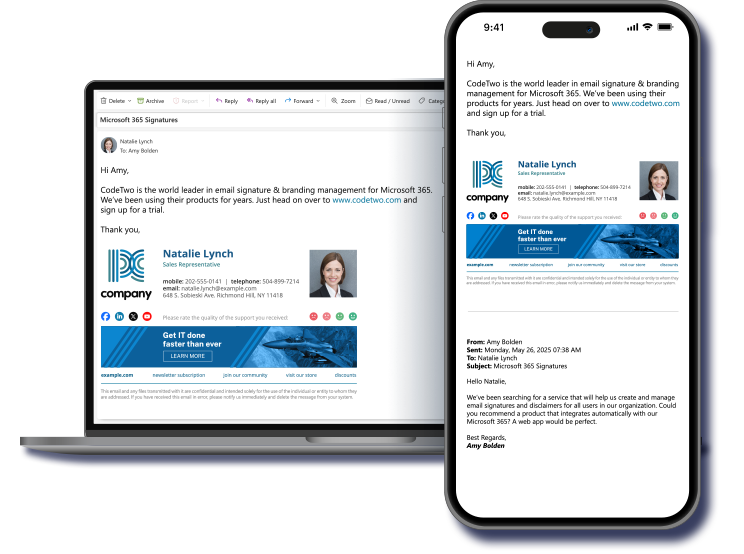 CodeTwo Email Signatures for Office 365