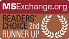 MSExchange.org Readers’ Choice 2nd Runner Up