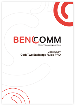 CodeTwo Exchange Rules Pro - Case Study by BenComm