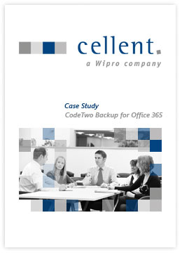 CodeTwo Backup for Office 365 - Case Study - cellent AG