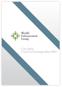 CodeTwo Exchange Rules Pro Case Study by Wealth Enhancement Group