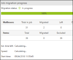 Schedule the migration process