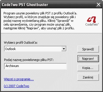 CodeTwo PST Ghostbuster