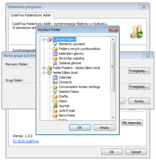 CodeTwo FolderSync Addin