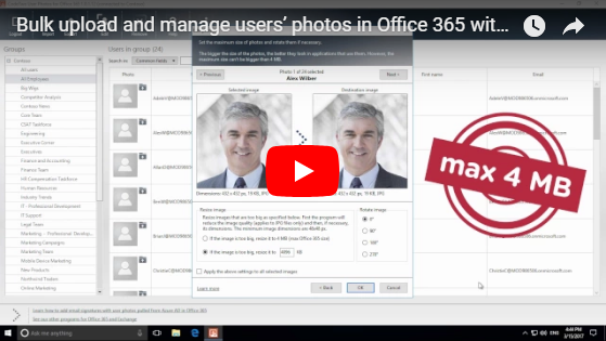 Zobacz, jak zarządzać zdjęciami użytkowników w Office 365 za pomocą CodeTwo User Photos for Office 365.
