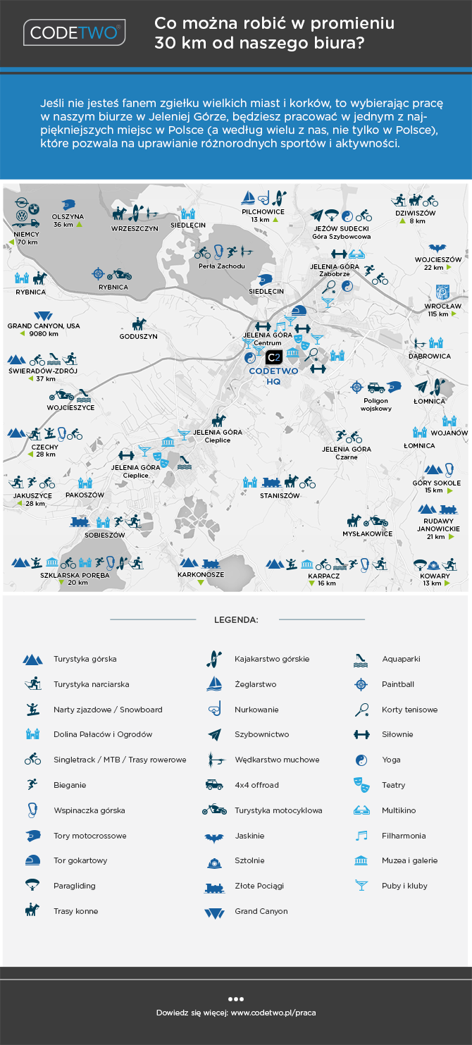 Mapa aktywności w Kotlinie Jeleniogórskiej