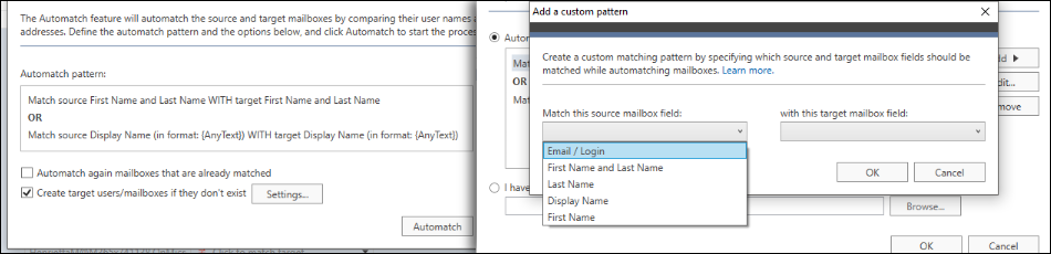 Automatch your mailboxes