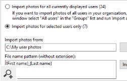 Program pozwala określić kryteria, na podstawie których zdjęcia będą przyporządkowane do poszczególnych użytkowników.